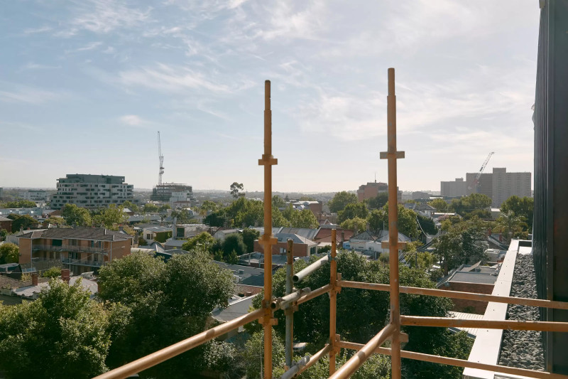 High angle shot overlooking Fitzroy