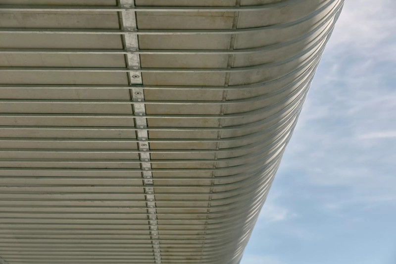Close up of Napier Street steelwork