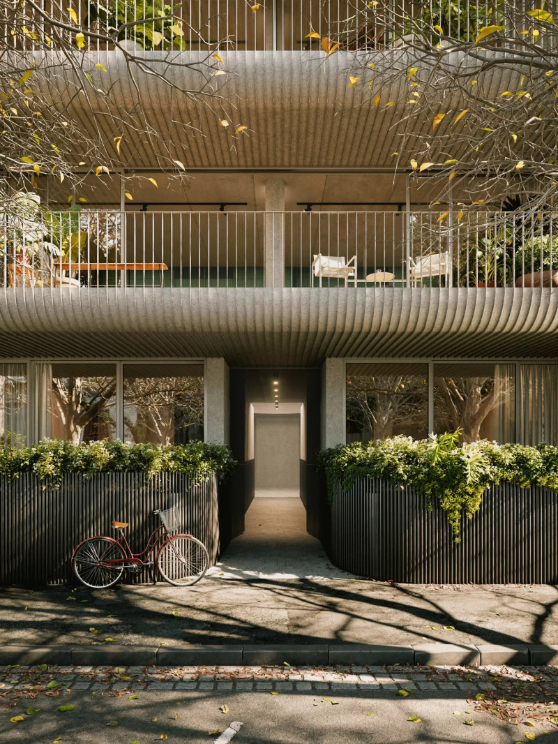 Render of entrance way of Napier Street