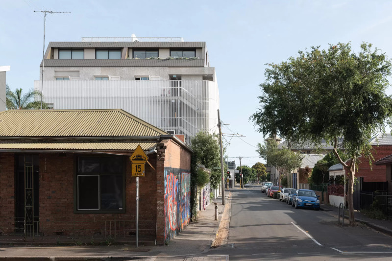 Photograph of Dight Street from afar